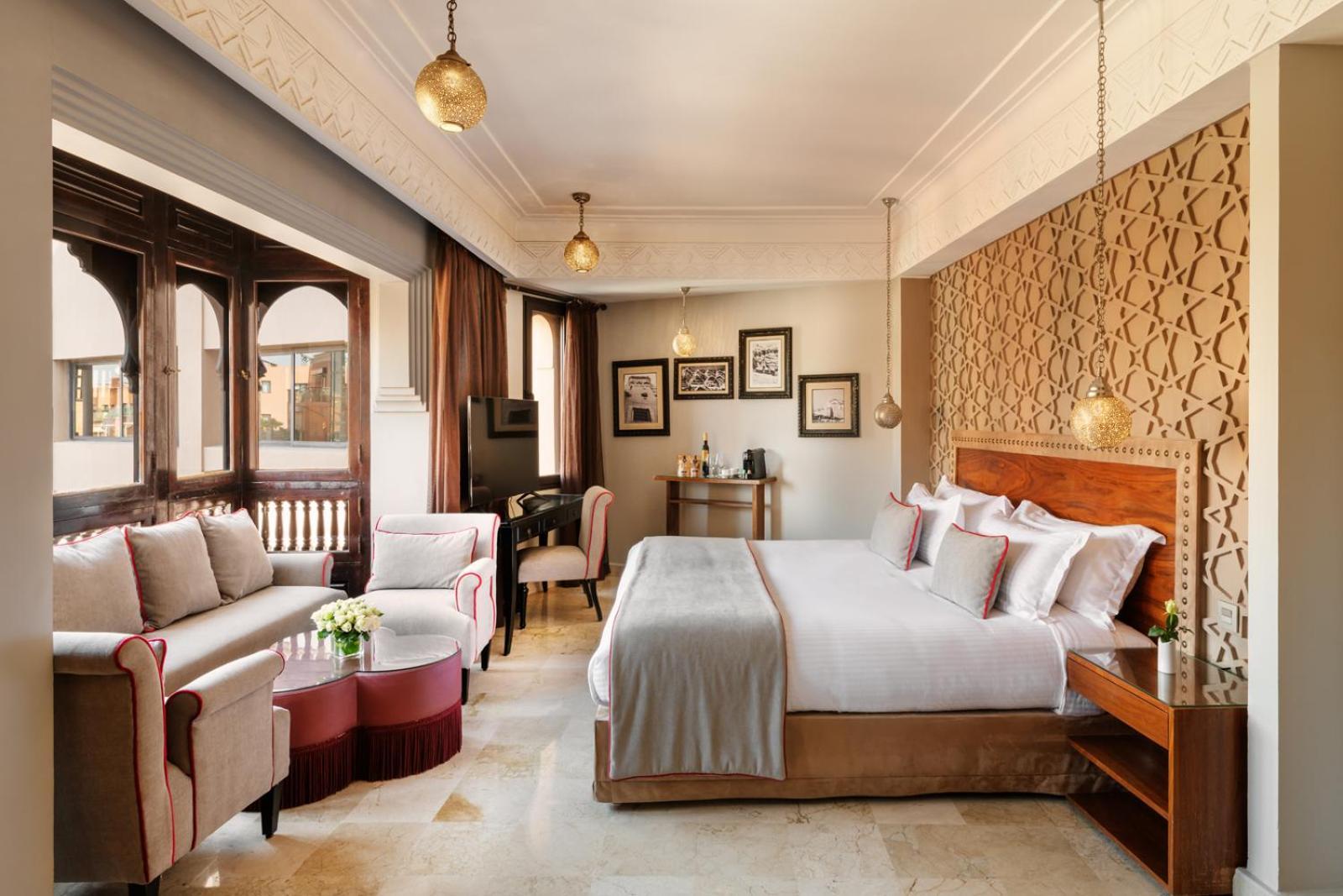 Hivernage Hotel & Spa Marakeş Dış mekan fotoğraf A suite at the hotel