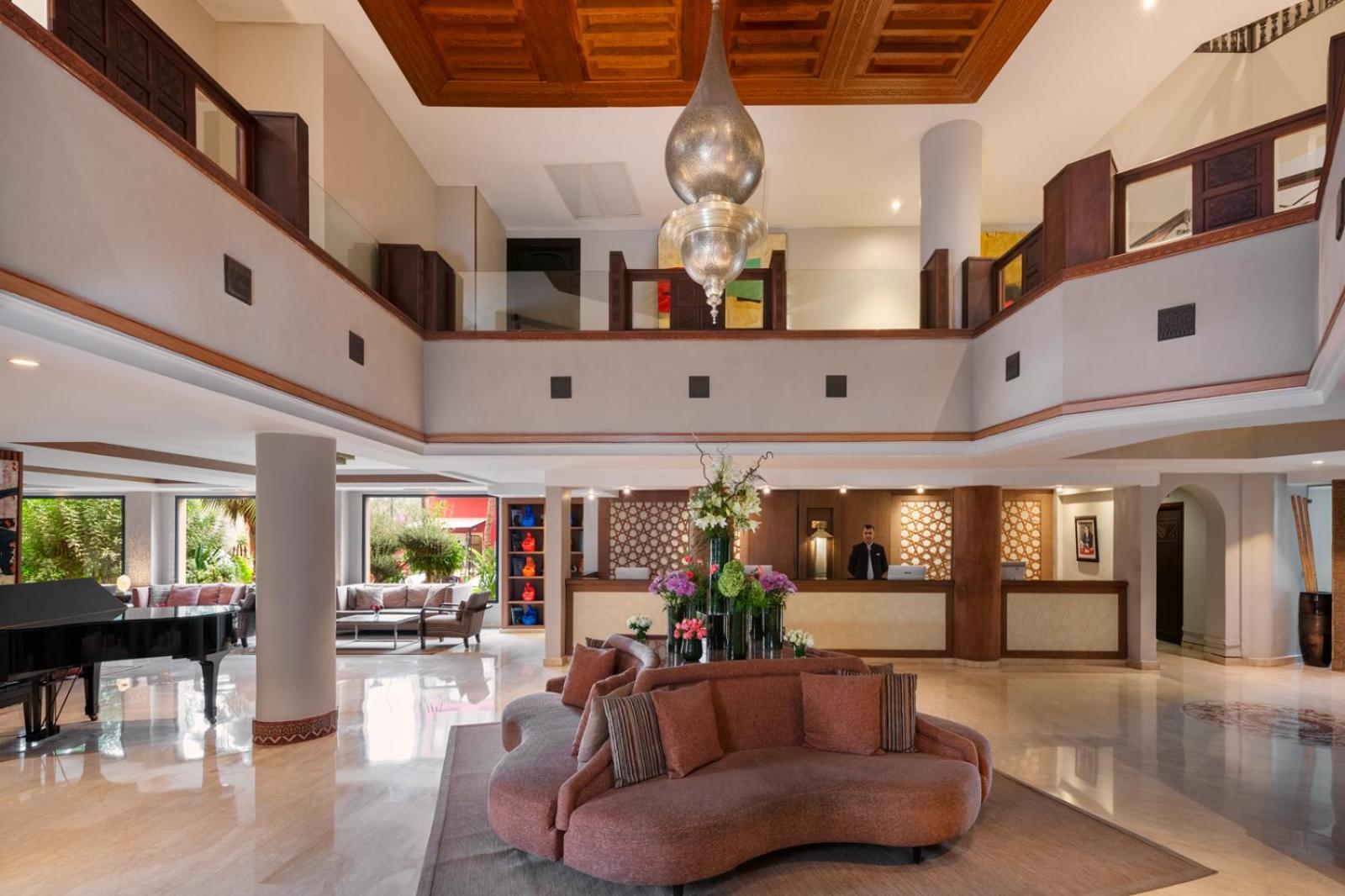Hivernage Hotel & Spa Marakeş Dış mekan fotoğraf The lobby of the hotel